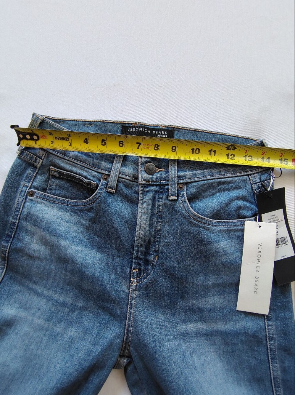 Women’s Blue Flared Jeans - Picture 9 of 12
